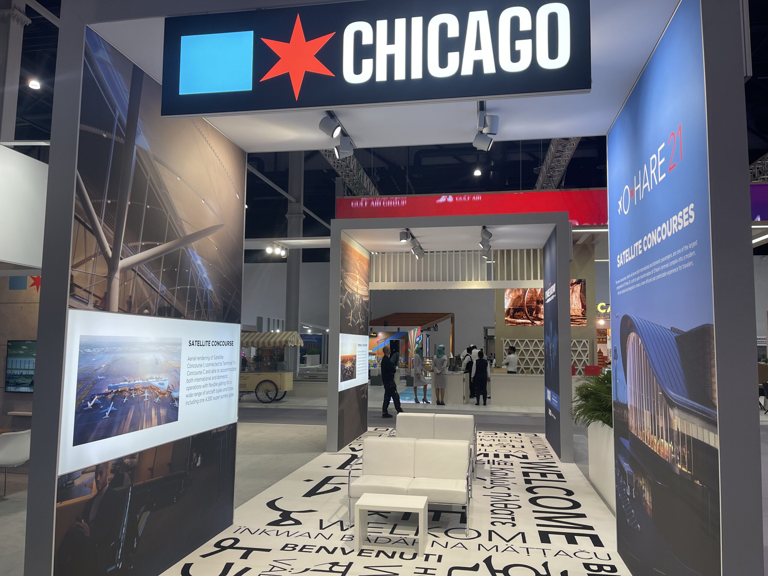 Chicago Airport Messestand
